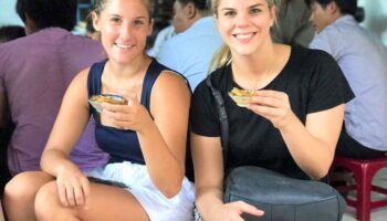 Vietnamese coffee and local specialties served during a Da Nang food tour