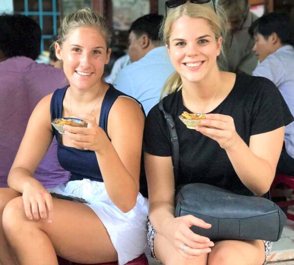 Vietnamese coffee and local specialties served during a Da Nang food tour