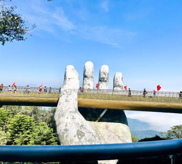 Golden Bridge at Ba Na Hills, one of Vietnam’s most iconic attractions near Da Nang