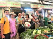 Guests learning traditional Vietnamese cooking in Da Nang